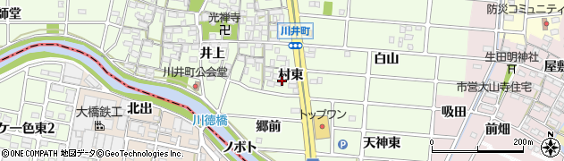 愛知県岩倉市川井町井上1253周辺の地図