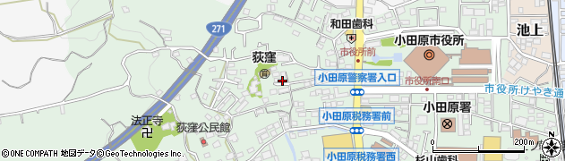 神奈川県小田原市荻窪周辺の地図
