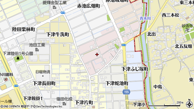 〒492-8051 愛知県稲沢市下津光明寺町の地図