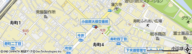 小田原大橋交番前周辺の地図
