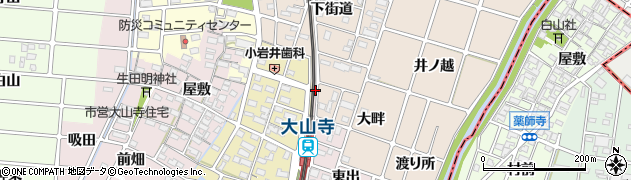 愛知県岩倉市大山寺町（長畑）周辺の地図