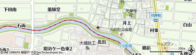 愛知県岩倉市川井町井上21周辺の地図