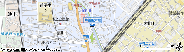 井細田大橋西湘病院前周辺の地図