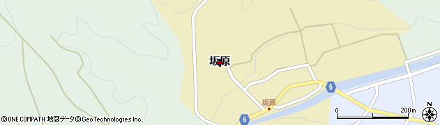 鳥取県八頭郡智頭町坂原周辺の地図