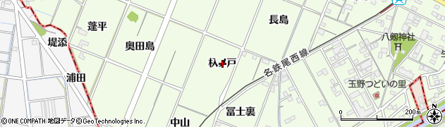 愛知県一宮市玉野（杁ノ戸）周辺の地図