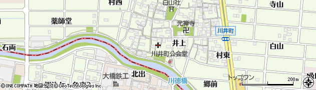 愛知県岩倉市川井町井上1349周辺の地図