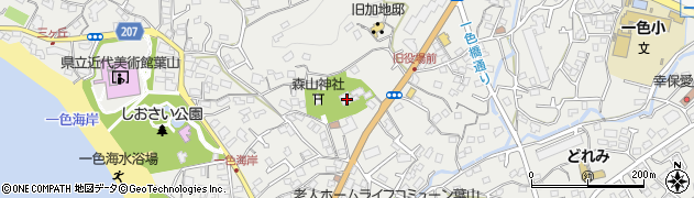 神奈川県三浦郡葉山町一色2154周辺の地図