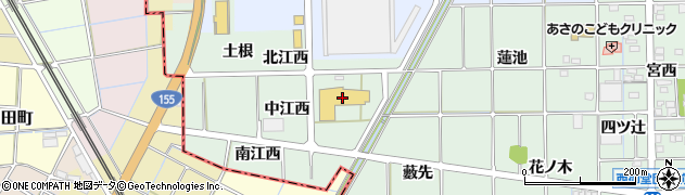 愛知県一宮市萩原町西御堂中江西28周辺の地図
