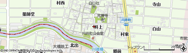 愛知県岩倉市川井町井上1322周辺の地図