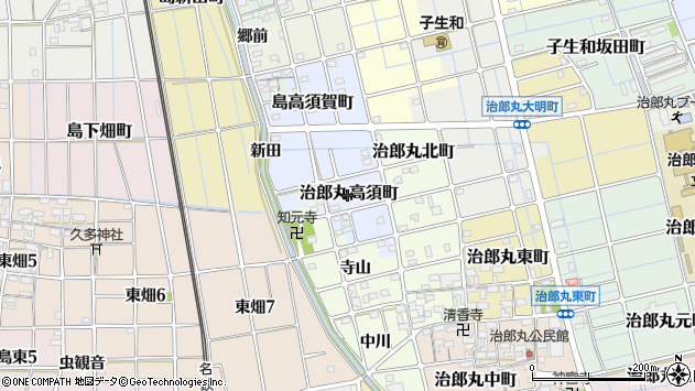 〒492-8117 愛知県稲沢市治郎丸高須町の地図