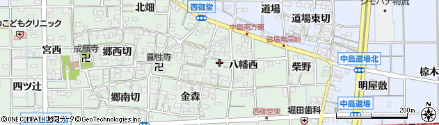 愛知県一宮市萩原町西御堂八幡西279周辺の地図