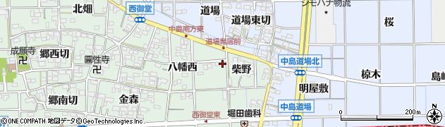 愛知県一宮市萩原町西御堂八幡西71周辺の地図