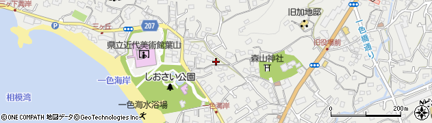 神奈川県三浦郡葉山町一色2177周辺の地図
