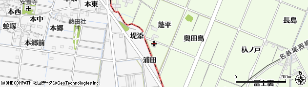 愛知県一宮市玉野蓬平15周辺の地図