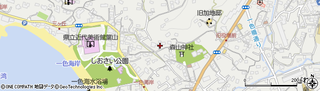 神奈川県三浦郡葉山町一色1681周辺の地図
