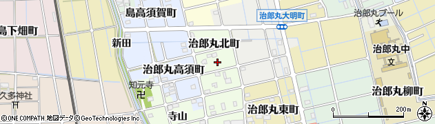 愛知県稲沢市治郎丸北町周辺の地図
