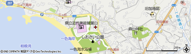 神奈川県三浦郡葉山町一色2208周辺の地図