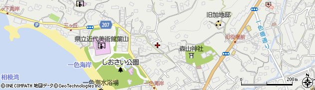 神奈川県三浦郡葉山町一色1677-34周辺の地図