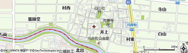愛知県岩倉市川井町井上1326周辺の地図
