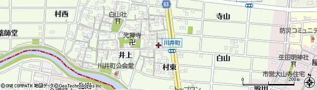 愛知県岩倉市川井町井上1237周辺の地図