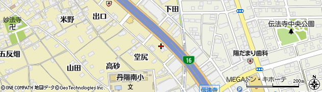 愛知県一宮市丹陽町九日市場（下田）周辺の地図