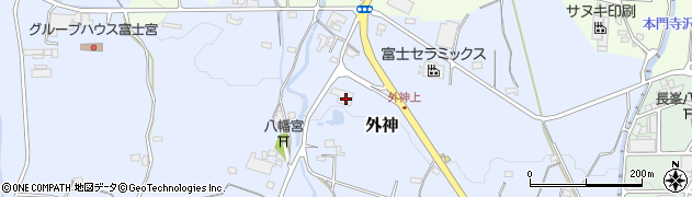 静岡県富士宮市外神1937周辺の地図