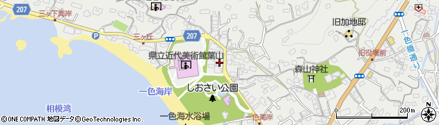 神奈川県三浦郡葉山町一色2208-14周辺の地図