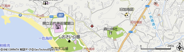 神奈川県三浦郡葉山町一色1677-33周辺の地図