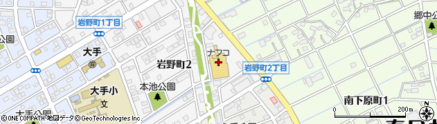 ナフコ岩野店周辺の地図