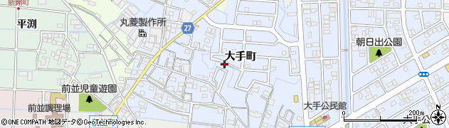 愛知県春日井市大手町周辺の地図
