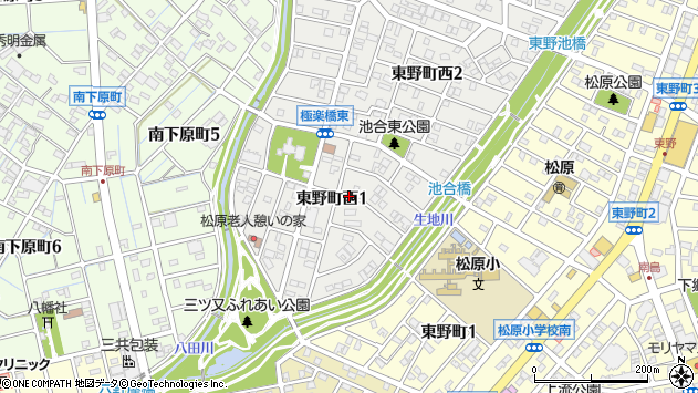 〒486-0818 愛知県春日井市東野町西の地図