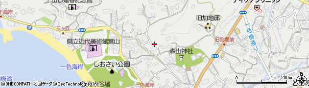 神奈川県三浦郡葉山町一色1677-37周辺の地図