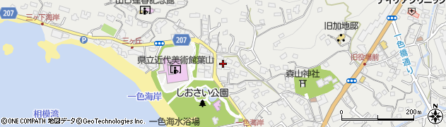 神奈川県三浦郡葉山町一色2204周辺の地図