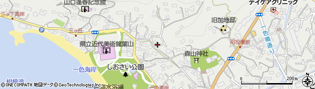 神奈川県三浦郡葉山町一色1677-19周辺の地図