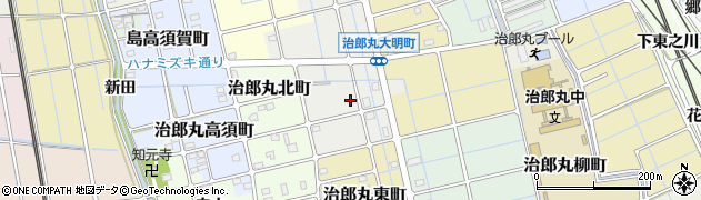 愛知県稲沢市治郎丸大明町周辺の地図