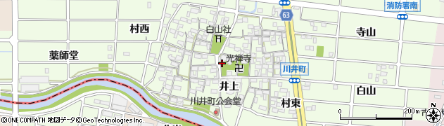 愛知県岩倉市川井町井上1296周辺の地図