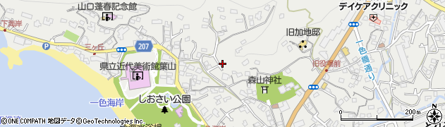 神奈川県三浦郡葉山町一色1677-36周辺の地図