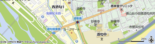 連歌橋周辺の地図