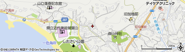 神奈川県三浦郡葉山町一色1677-27周辺の地図