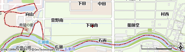 愛知県岩倉市川井町（下田南）周辺の地図