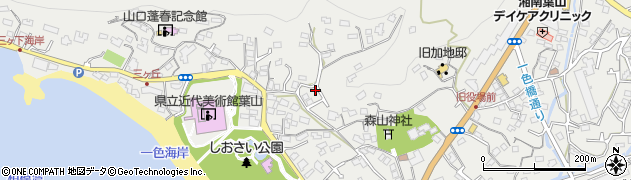 神奈川県三浦郡葉山町一色1677-26周辺の地図