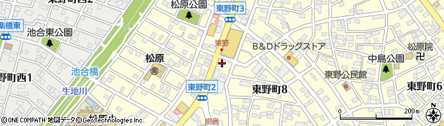 大垣共立銀行東野支店 ＡＴＭ周辺の地図