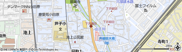 下井細田周辺の地図