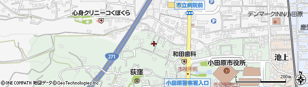 神奈川県小田原市荻窪605周辺の地図