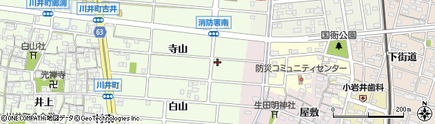 愛知県岩倉市川井町（南穴田）周辺の地図