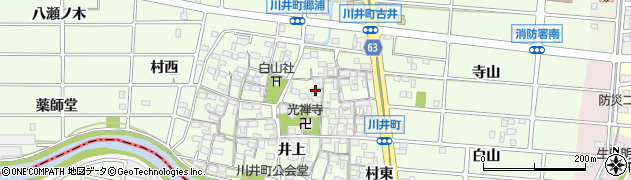 愛知県岩倉市川井町井上1286周辺の地図