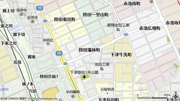 〒492-8034 愛知県稲沢市陸田栗林町の地図