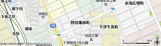 愛知県稲沢市陸田栗林町周辺の地図