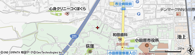 神奈川県小田原市荻窪607周辺の地図