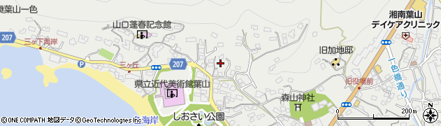 神奈川県三浦郡葉山町一色1665周辺の地図
